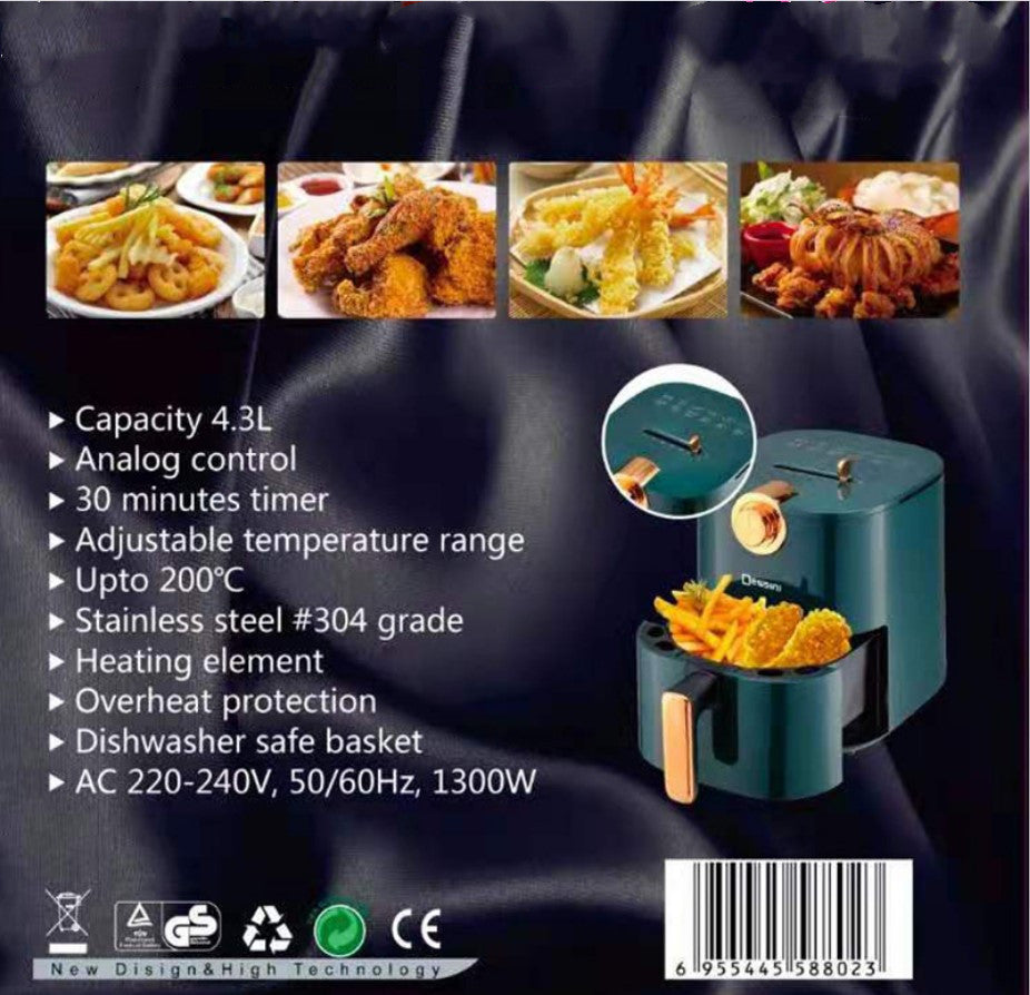 4.3L Large Capacity Electric Fries Machine Air Fryer