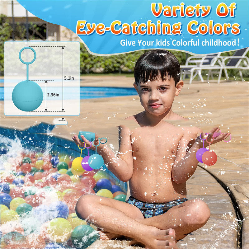 Children's Pull Ring Finger Buckle Water Ball Toy