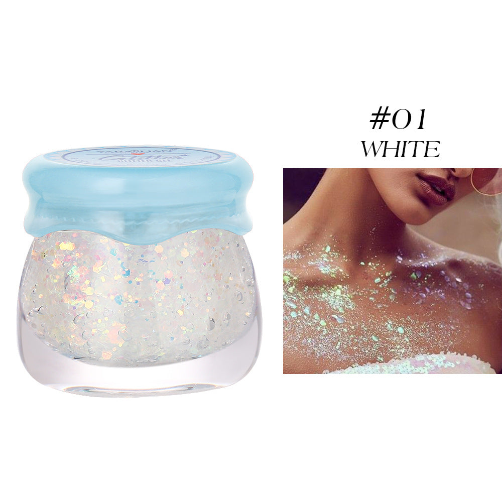Cross-border Spot Hot Sequins Eye Shadow Sequin Gel Mermaid Scale Facial Body Lotion Performance Stage Nightclub Makeup