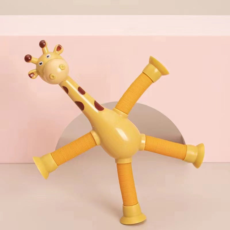 Giraffe Pop Tubes Sensory Toys Novelty Spring Fidget Toy Stretch Tube Stress Relief Toy For Kid Adult Birthday Gift Party Favors