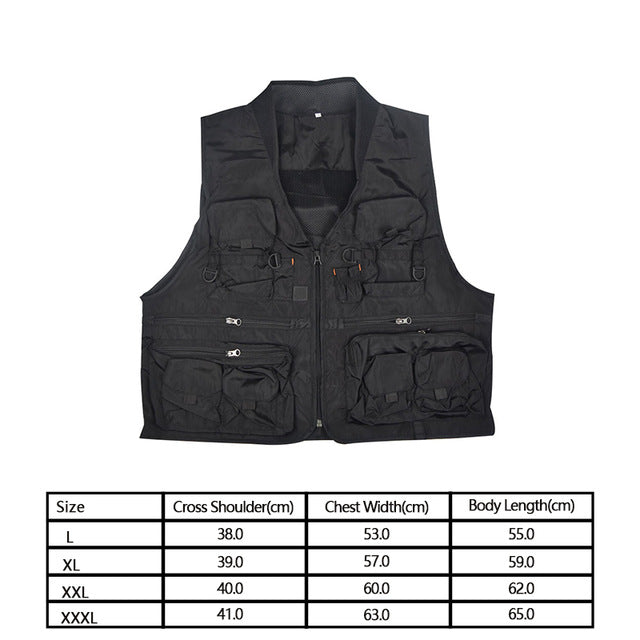 Fishing suit multifunctional fishing vest