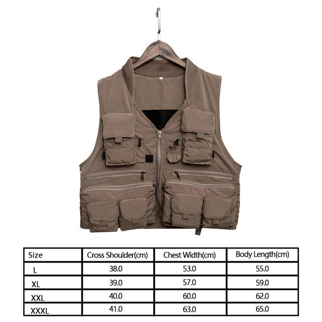 Fishing suit multifunctional fishing vest