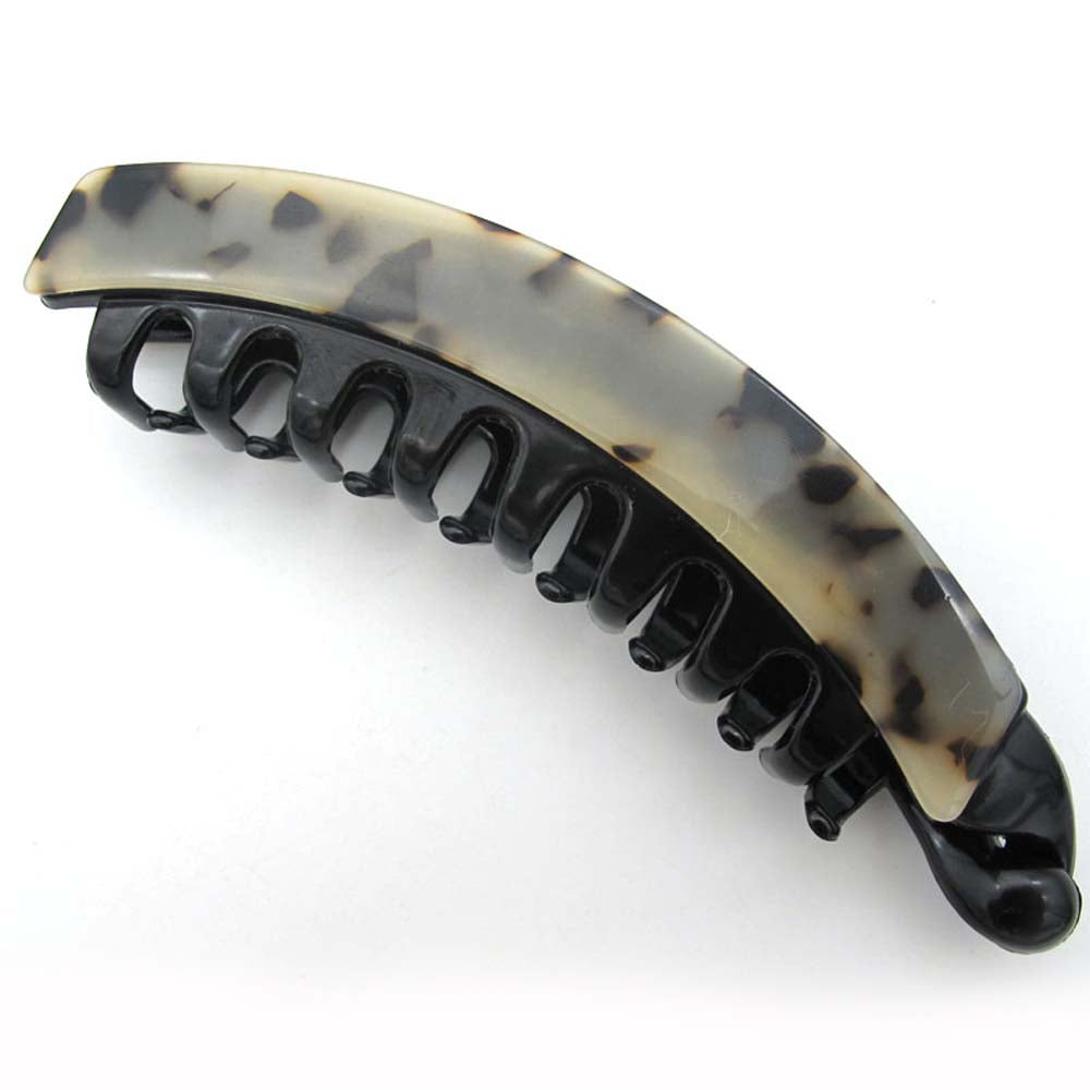 Tortoiseshell Leopard Print Large Vintage Acetate Hair Accessory