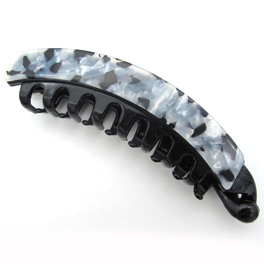 Tortoiseshell Leopard Print Large Vintage Acetate Hair Accessory