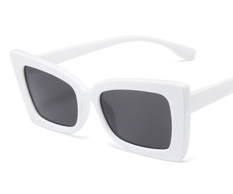 Classic Tea Cat Eye Shades Sunglasses Women Vintage Square Sun Glasses for Woman Men Unisex Glasses UV400 Oculos zonnebril dames