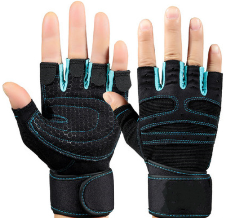 Half finger gym gloves