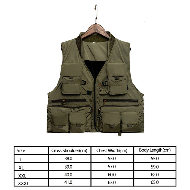 Fishing suit multifunctional fishing vest