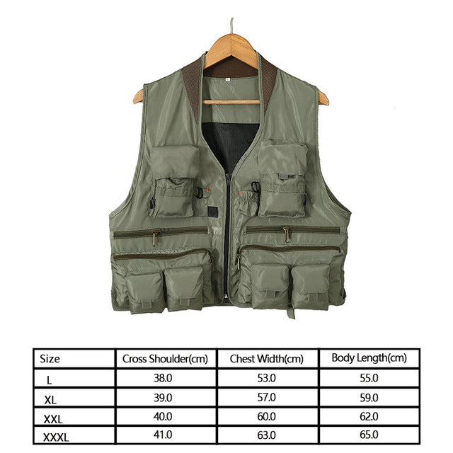 Fishing suit multifunctional fishing vest