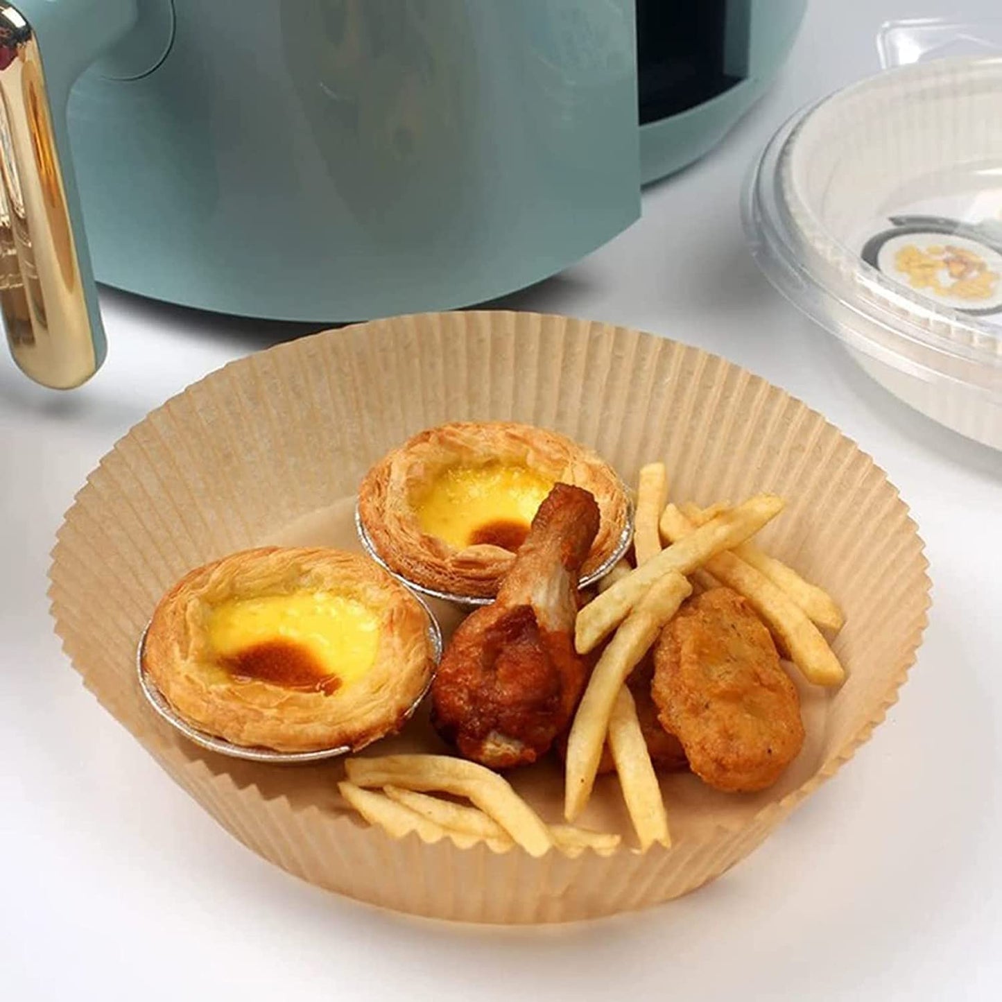 Air Fryer Paper Food Disposable Paper Liner Airfryer Kitchen Cookers Oil-proof Barbecue Plate Steamer Fryer Baking Accessories