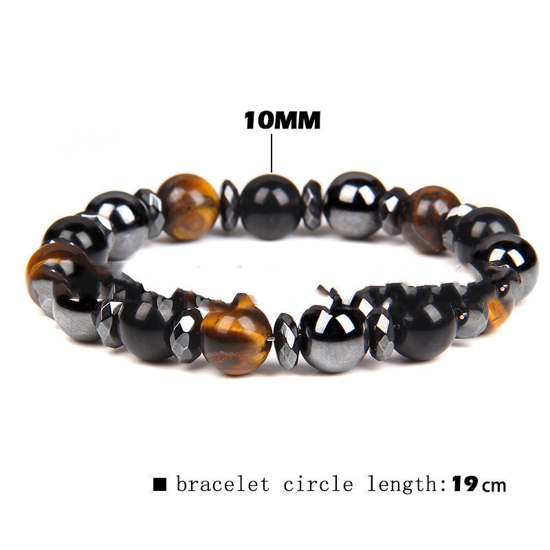 Natural Tiger Eye Stone Bracelet Women's Yoga Energy Sports Bracelet