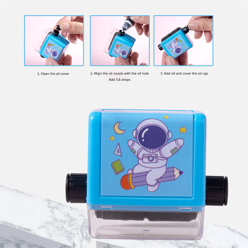 Math Roller Stamp Addition Subtraction Multiplication Division Practice Digital Type Mathematical Operation Stamp Pupils Teacher