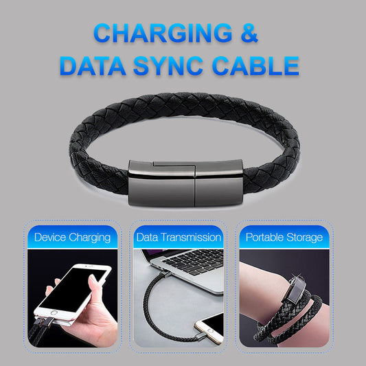 New Bracelet Charger USB Charging Cable Data Charging Cord For IPhone14 13 Max USB C Cable For Phone Micro Cable