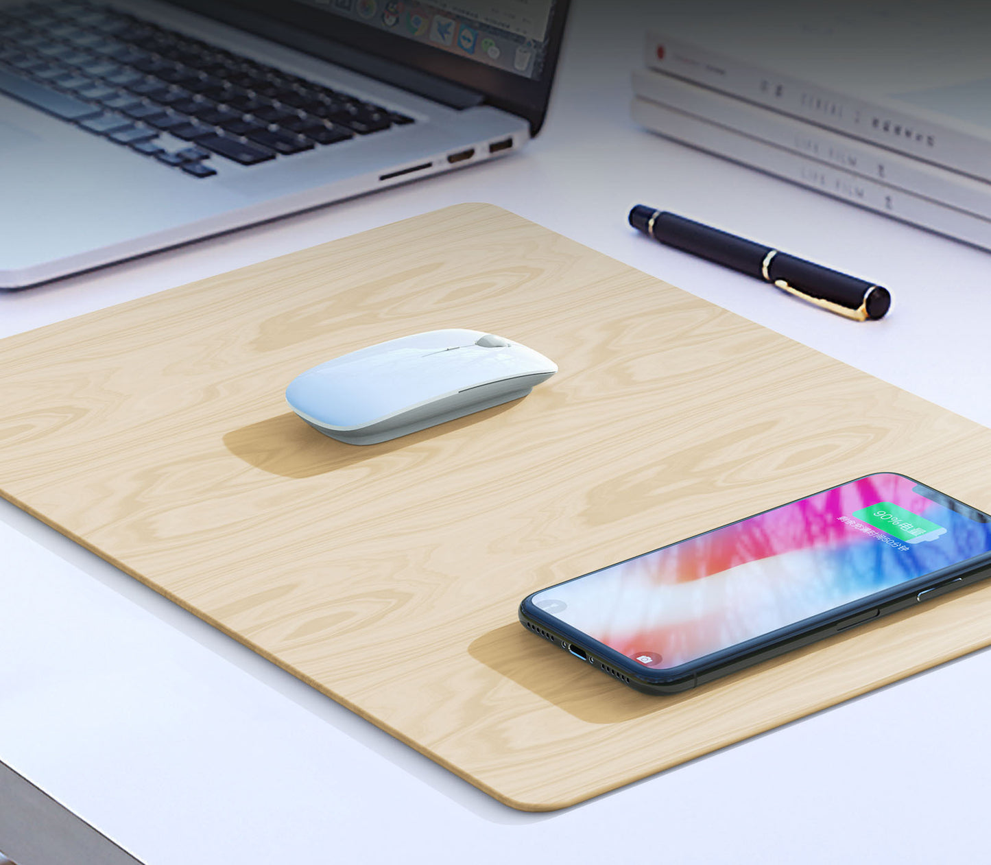 Wireless Charger Mouse Pad is Suitable For Android Apple Mobile Phone Fast Charging Base Fast Charging Xiaomi Smart