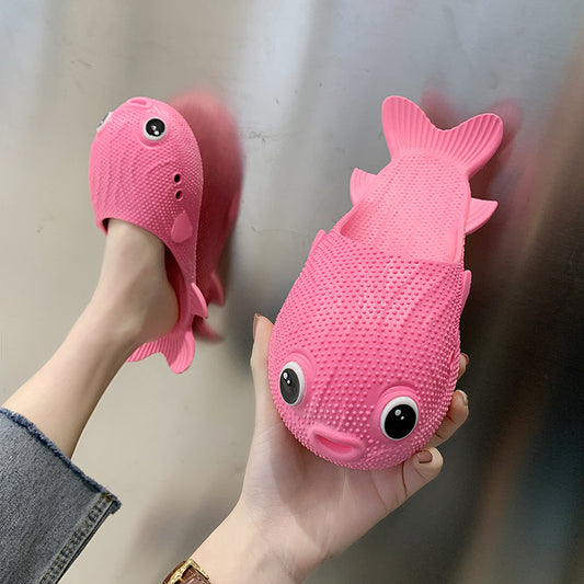 Creative Funny Soft Bottom Puffer Fish Slippers